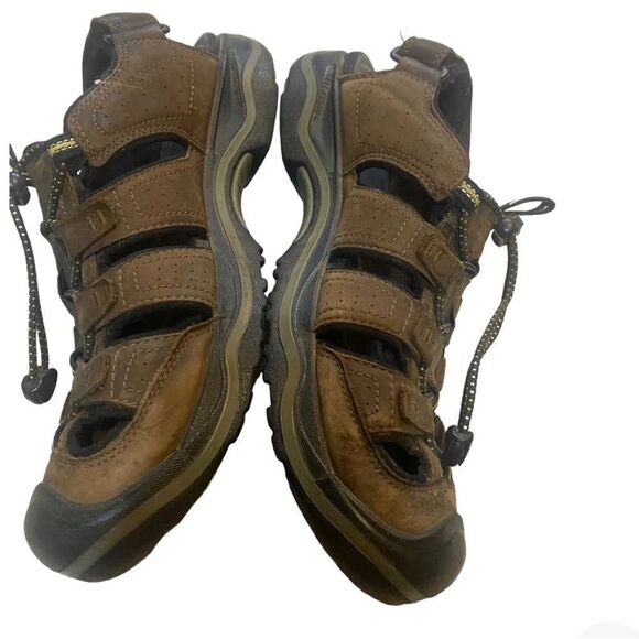 Keen Men's Rialto Closed Toe Waterproof Leather Sandal-Bison/Brown Size  9.5 - Picture 2 of 9